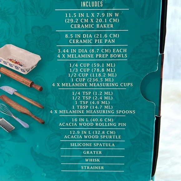 The Pioneer Woman Brilliant Blooms Bake & Prep Set